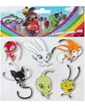 Produktbild: Corimori Spielzeugtruhe Miraculous Ladybug Schatulle aus Holz original, offiziell lizensiert, Miraculous Ladybug, 6 Enamel Pins, Schmuck