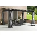 Produktbild: Terrassenüberdachung St. Barthelemy 10x14, Anthrazit, 296 X 424 X 240 Cm (l X B X H), Aluminium - Sojag