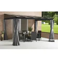 Produktbild: Sojag Terrassenüberdachung St. Barthelemy 10x14, anthrazit, 296 x 424 x 240 cm (L x B x H), Aluminium