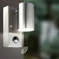 Produktbild: LED Außen Wand Spot Strahler Terrassen Balkon Lampe Edelstahl BEWEGUNGSMELDER