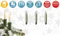 Produktbild: Ersatzbirne Lichterkette Schaftkerze Weihnachten 23 V 3 W E10 Sockel 3er Set