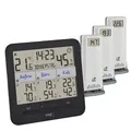 Produktbild: TFA Dostmann Thermo-Hygrometer mit 3 Sendern Klima@Home2, 30.3075.01, Temperatur/Luftfeuchtigkeit in Wohn- & Arbeitsbereichen, inkl Angabe des Taupunktes zur Schimmelvermeidung, Komfortzone, schwarz