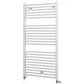 Produktbild: Schulte Badheizkörper Turbo Design-Heizkörper, 113x60 cm, Anschluss unten, Weiß, 600 Watt, Handtuchwärmer weiß 60 cm x 113.5 cm x 8.4 cm