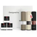 Produktbild: LARS NYSØM Gewürzmühlen & Gewürze Geschenkset - Salz und Pfeffermühlen Set mit Chilimühle & 3 Gewürzdosen (Salz, Pfeffer, Chili) - Durch schöne Geschenkbox eine tolle Geschenk Idee (Brown/Beige/Black)