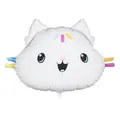 Produktbild: Folienballon Gabby's Dollhouse Kuchi 67x43cm - Ballon für Helium oder Luft - Partydeko - Cakey Folienluftballon Geburtstagsdeko - Weiß