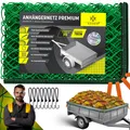 Produktbild: KESSER® Anhängernetz + Haken 2x3m Abdecknetz Container Netz für Ladungssicherung