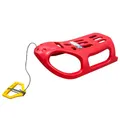Produktbild: Prosperplast Schlitten Little Seal Kinderschlitten mit Zugkabel 86 x 46 x 25 cm | rot | Kunststoff | Metallkufe | robuster Schlitten für den Winterspaß