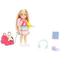 Produktbild: Mattel HJY17-Barbie-Family & Friends-Club Chelsea Puppe, Hund & Zubehör, 15 cm