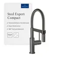 Produktbild: Villeroy & Boch Steel Expert Compact Küchenarmatur schwenkbarer Auslauf H: 143mm