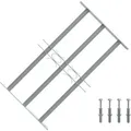 Produktbild: Fenstergitter Verstellbar Mit 3 Querstäben 500-650 Mm Vidaxl