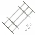 Produktbild: vidaXL Fenster Fenstergitter 500-650 mm Galvanisiertes Stahl Silber, (1 St)