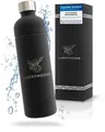 Produktbild: Luckymoose Flasche für Aarke Carbonator 3, Philips GoZero & Brita SodaOne Wassersprudler, Spülmaschinenfest, 1,25L Edelstahlflasche ohne Ablaufdatum, 1x Black Alternative Aarke-Flasche