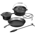 Produktbild: El Fuego Dutch Oven 5 tlg. Set AY4661 Pfanne Schmortopf Saucentopf