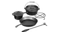 Produktbild: EL FUEGO Dutch Oven 5 tlg. Set AY4661 Pfanne Schmortopf Saucentopf
