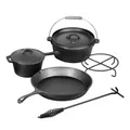 Produktbild: El Fuego Dutch Oven 5 tlg. Set AY4661 Pfanne Schmortopf Saucentopf