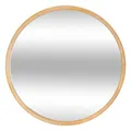 Produktbild: Atmosphera - Kim Runder Wandspiegel - Holzrahmen, 55 cm Durchmesser - Für Flur, Schlafzimmer, Wohnzimmer