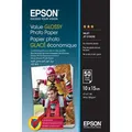 Produktbild: Epson Fotopapier S400038 Value Glossy, für Inkjet, 10 x 15 cm, 183 g/m², glänzend, 50 Blatt
