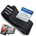 Produktbild: NEOLYMP Kurze Fitnessbänder Stoff mit Fitness Traningsprogramm E-Book - waschbare Resistance Bands, Widerstandsbänder, Gymnastikband, Fitnessband, Trainingsbänder, Klimmzugbänder (schwarz)