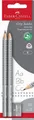 Produktbild: Faber-Castell Bleistift Faber Castell Bleistift Grip Jumbo B silber 2er Spitzer