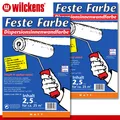 Produktbild: Wilckens 2 x 2,5 l Feste Farbe Dispersionsinnenwandfarbe weiß