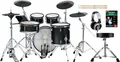 Produktbild: Elektronisches XDrum DD-670 Schlagzeug E-Drum Set Mesh Holzkessel Hocker Sticks