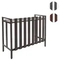Produktbild: Verkleidung für Klimaanlage/Wärmepumpe HWC-K58, Abdeckung Schutzgitter Pflanzenregal, Metall 80x90x39cm ~ braun