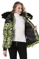 Produktbild: Cipo & Baxx Damen Mantel WM129 Neongrün – Modische Winterjacke mit warmem Futter, figurbetontem Schnitt und funktionalen Details für kalte Tage und stilvolle Outfits - WM129 Neongrün L