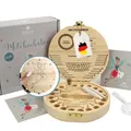 Produktbild: MYLILY Milchzahndose Zahnfee aus Holz | Zahnbox für Milchzähne Mädchen | Zahndose Milchzähne Jungen | Zahndose für Kinder | Milchzahndose für Mädchen | Personalisierbare Zahnbox | FSC-zertifiziert