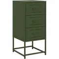 Produktbild: vidaXL Nachttisch Olivgrün 36x39x78 cm Stahl