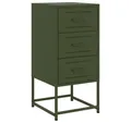 Produktbild: vidaXL Nachttisch Nachttisch Olivgrün 36x39x78 cm Stahl (1-St)