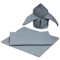 Produktbild: GARIELLA 3er Set Textil Servietten Stoffservietten 45cm 100% Baumwolle Grau