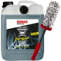 Produktbild: Sonax Felgenreiniger FelgenBeast 5L mit Farbindikator + Mikrofaser-Felgenbürste