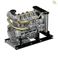 Produktbild: Diesel-Motor 4-Zylinder Metall, Bausatz thicon-models