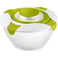 Produktbild: Westmark Schüssel Praktika, mit Deckel und Dressing-Behälter, 6,5 Liter, Ø 30,5 cm, mit Griff, aus Kunststoff