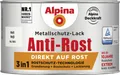 Produktbild: Alpina Metallschutz-Lack Anti-Rost 300 ml weiß matt Metallack Schutzlack