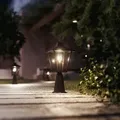 Produktbild: Philips Sockel-/Wegleuchten Kinno, 25 W, E27 ohne Leuchtmittel, Außensockel-/Pfostenbeleuchtung, Schwarz, Metall, IP44, Garten, Terrasse, I - Schwarz