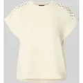 Produktbild: Zero Strickshirt mit Viskose-Anteil und Nietenbesatz in Beige, Größe 42