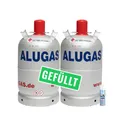 Produktbild: Bluecraft 2X Alu Propangas Flasche 11kg gefüllt inkl. Lecksuchspray