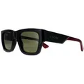 Produktbild: Gucci Square Herren Schwarz mit Grün und Rot Grün GG1668S