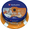 Produktbild: Verbatim DVD-R, 16x, 4.7GB, 25er Spindel (25x) (43538)