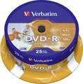 Produktbild: Verbatim 43538 DVD-R Rohling 4.7GB 25 St. Spindel Bedruckbar