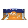 Produktbild: verbatim DVD-R 4,7 GB bedruckbar, 25 St.