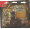 Produktbild: Pokemon-  Mega-Entwicklung Dunkelnacht 3er Pack Blister Bithora 3er Booster OVP