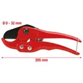 Produktbild: KS TOOLS 222.1001M Kunststoff-Rohrschere Ø 0-32mm, 205mm