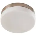 Produktbild: Lindby Bad-Deckenlampe Amilia, Ø 18 cm, E27, nickel, Glas - Weiß
