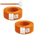 Produktbild: ARLI CAT 7 Verlegekabel 200 m Netzwerkkabel CAT.7 2 x 100 m LAN Halogenfrei Installationskabel SFTP S/FTP CAT7 PIMF Kabel Netzwerk Verkabelung Datenkabel AWG23/1 Gigabit Kupfer Ethernet 200m 2x 100m