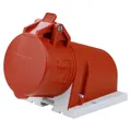 Produktbild: CEE Mennekes Wandsteckdose 16A 5p 400V IP44 Einbausteckdose Kupplung MEN 27004