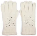 Produktbild: styleBREAKER warme Handschuhe mit Strass und Fleece, Winter Strickhandschuhe, Damen 09010010, Farbe:Creme-Weiß (One Size)