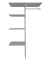 Produktbild: Inneneinteilung Schrankeinsatz 87x50x163cm Dekor Leinen grau