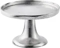 Produktbild: MichaelNoll Dekoschale Dekoteller Schale Etagere Aluminium Silber, Deko aus Metall, M 26,5 cm
